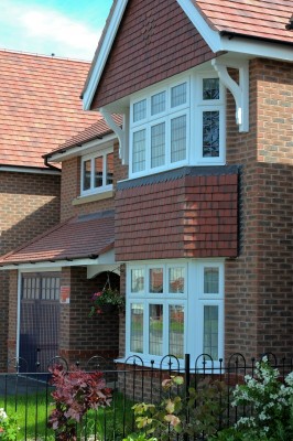 Elite 63 upvc bay windows on a terraced house