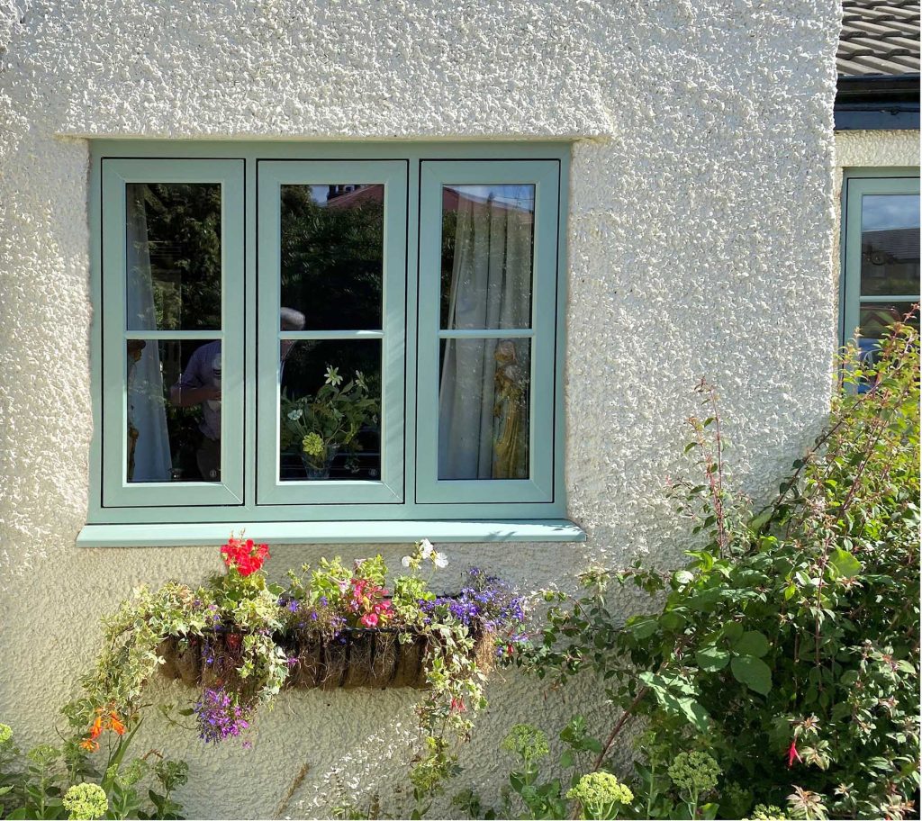 Chartwell green uPVC window